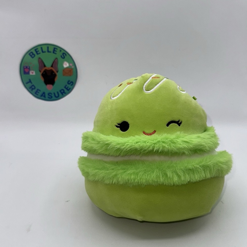 Squishmallow Donnelly the Macaroon RARE 7.5" Small‎ Soft Plush Green Stufffy